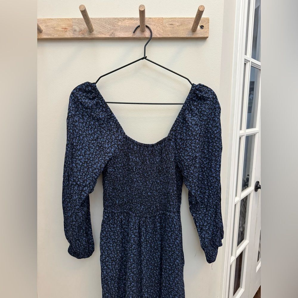 Madewell Petite Lucie Tie-Back Long-Sleeve Jumpsuit in Carmine Floral - Picture 3 of 12